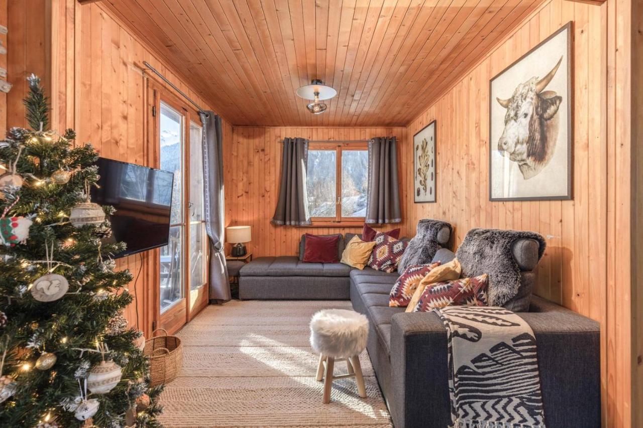 Chalet Noisette Authentic Swiss Chalet Perfect For Families Ла-Тзумаз Екстер'єр фото