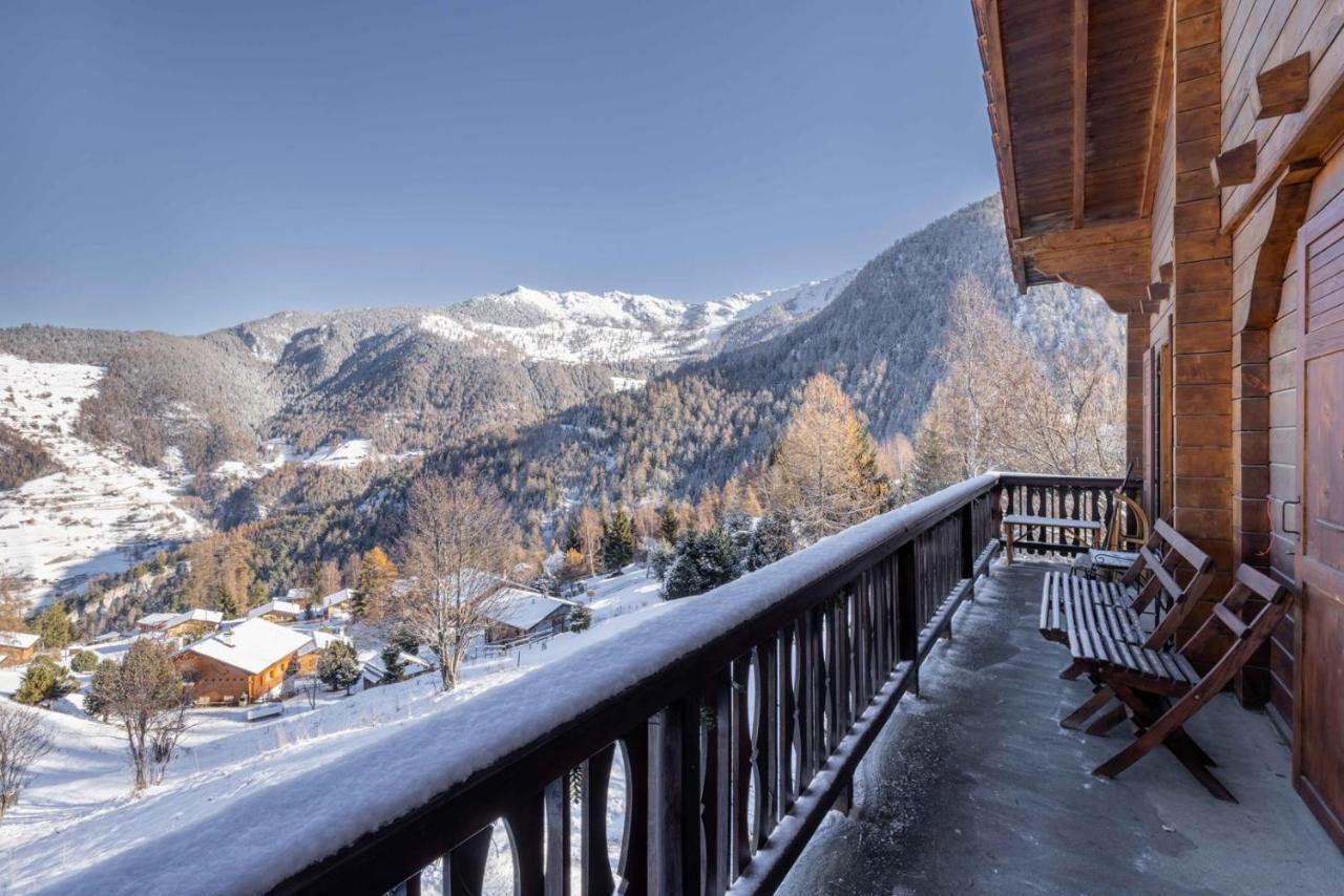 Chalet Noisette Authentic Swiss Chalet Perfect For Families Ла-Тзумаз Екстер'єр фото